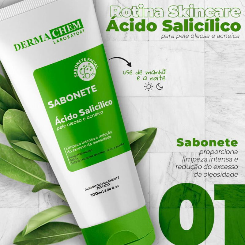 Kit Skincare Limpeza Pele Antioleosidade Pele Oleosa c/ Sérum Faixa e Esponja Promoção