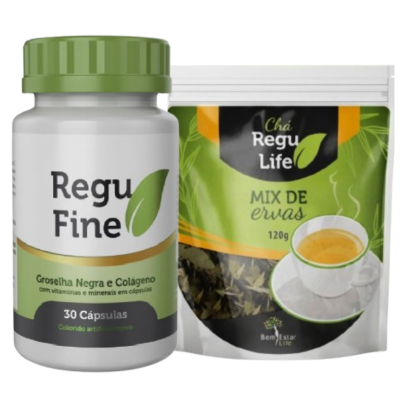 Kit Regu Fine + (chá) Detox Ano Novo Verão Envio Imediato