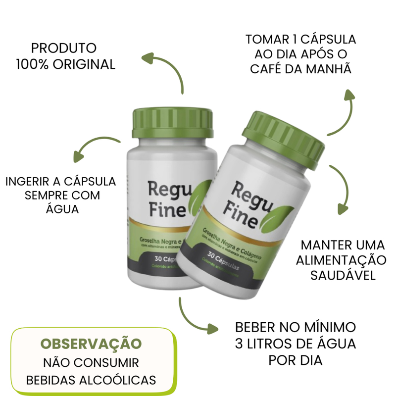 Kit Regu Fine + (chá) Detox Ano Novo Verão Envio Imediato